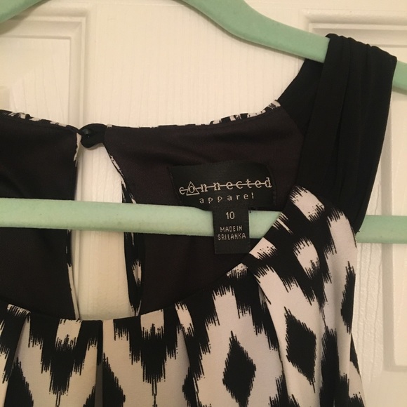 Black and white sun dress size 10 - Picture 2 of 4